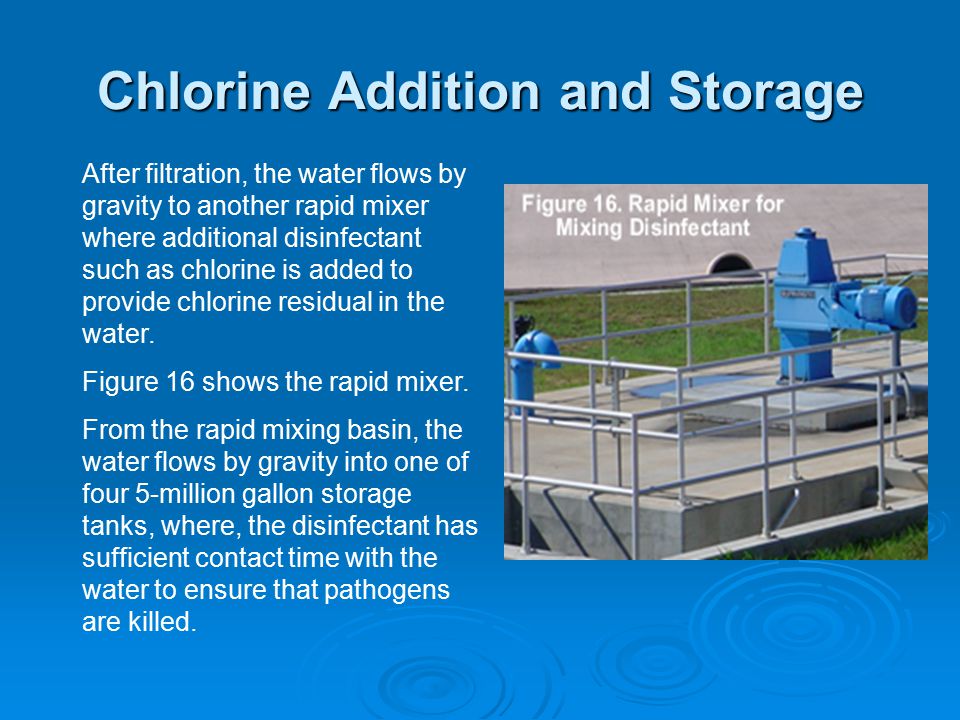 Chlorine Addition and Storage