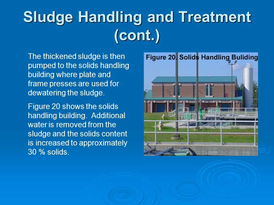 Sludge Handling and Treatment (cont.)