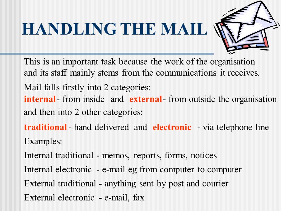 Administration Revision - Block 4 Handling The Mail. - Ppt Video Online  Download