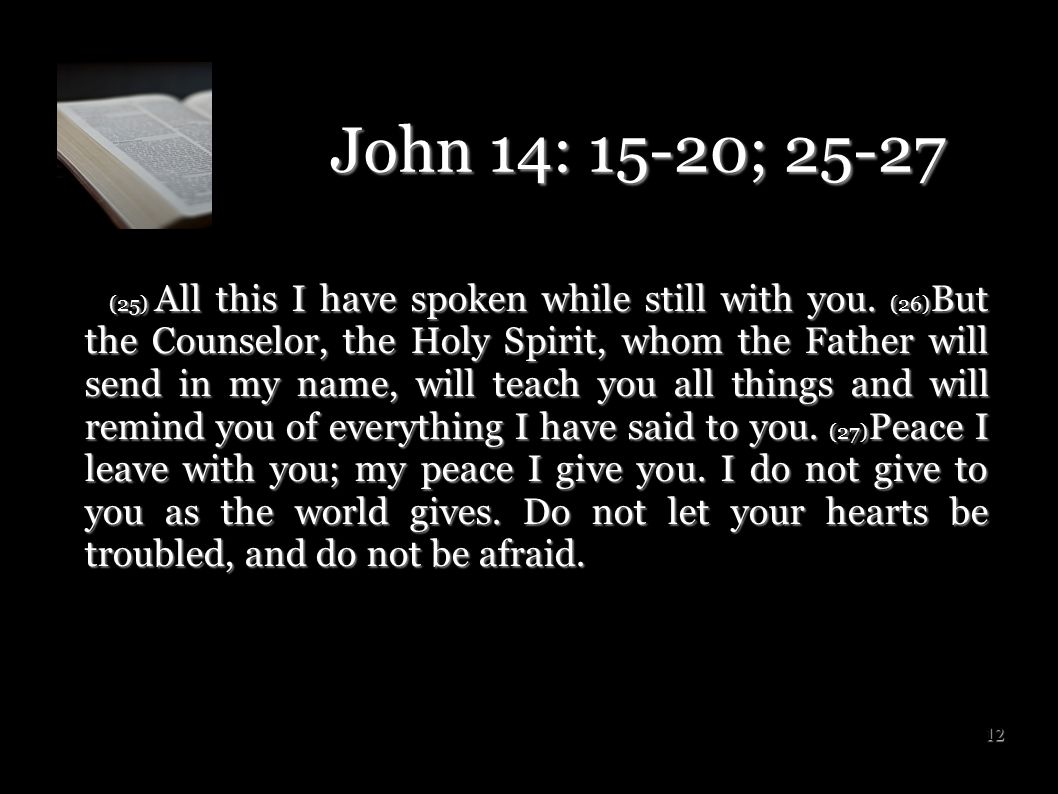 John 14: 15-20; 25-27