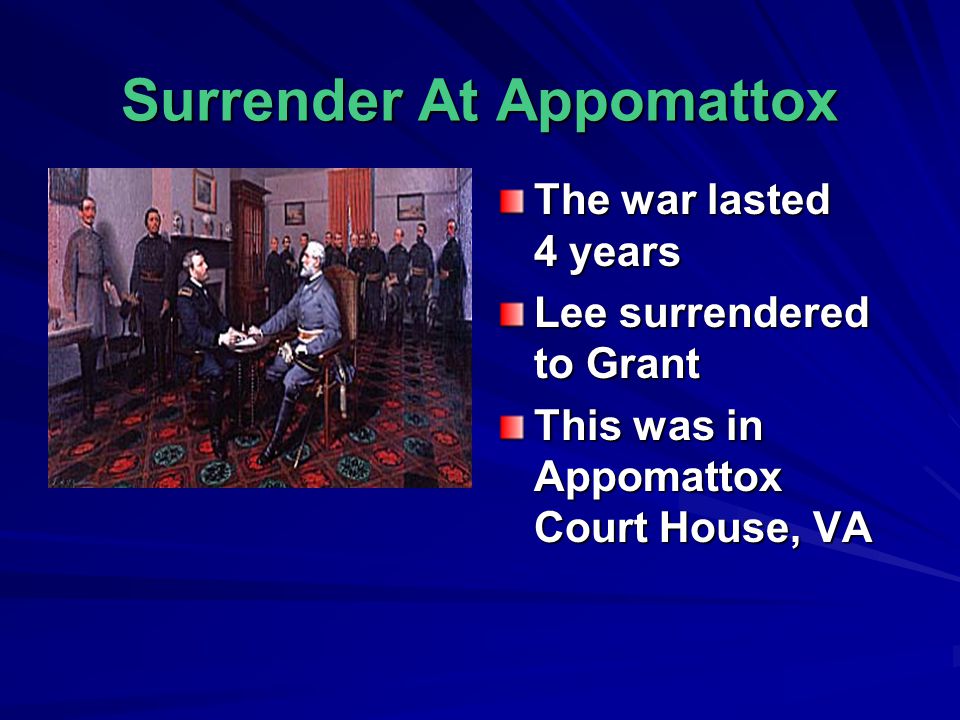 Surrender At Appomattox