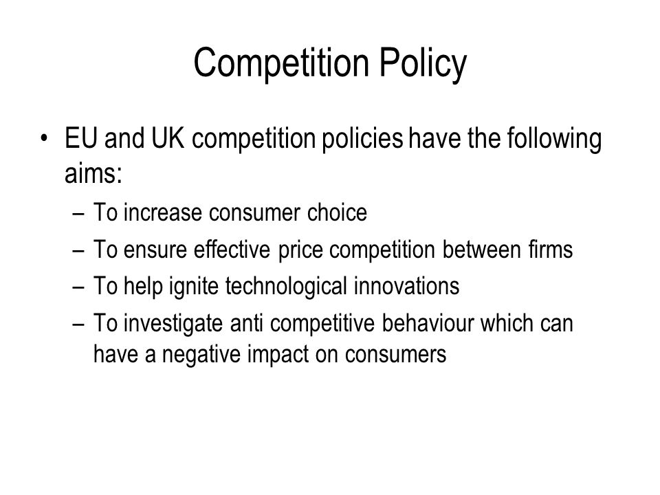 uk competition policy