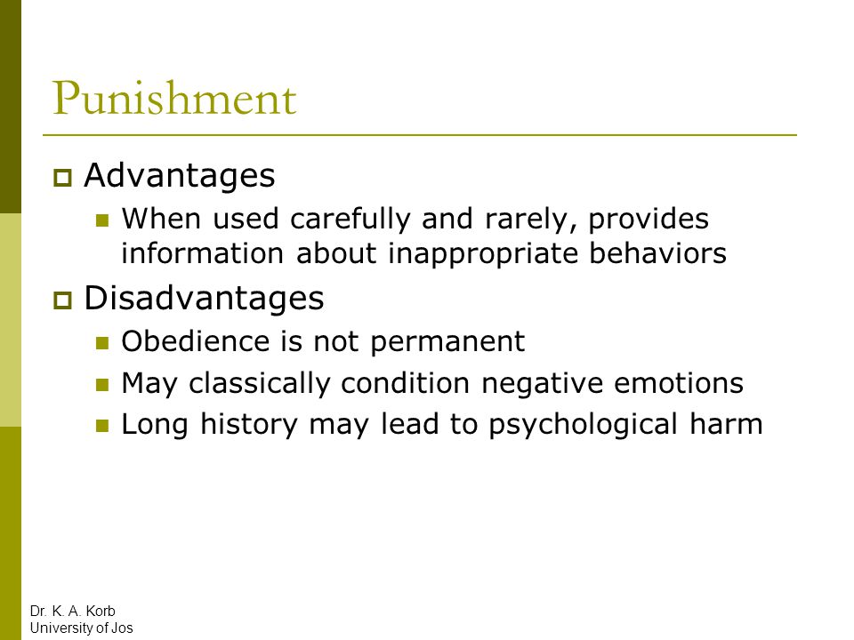 advantages and disadvantages of negative reinforcement