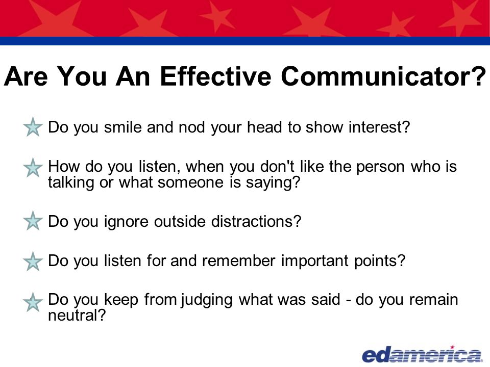 Are You An Effective Communicator