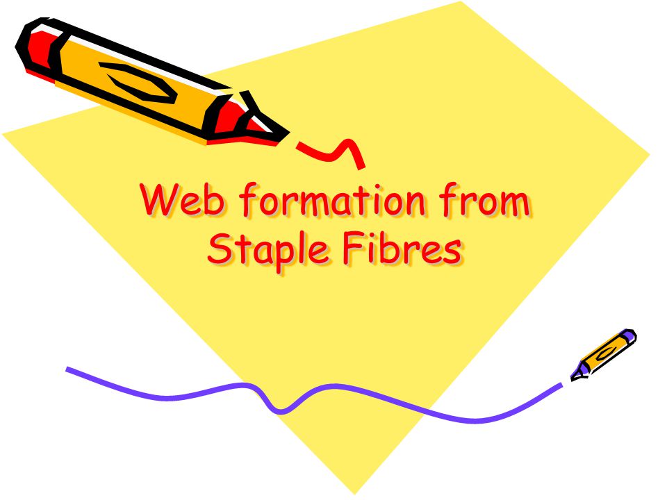 Web formation from Staple Fibres