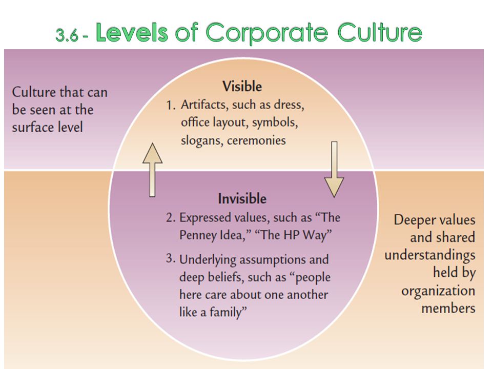 3.6 - Levels of Corporate Culture