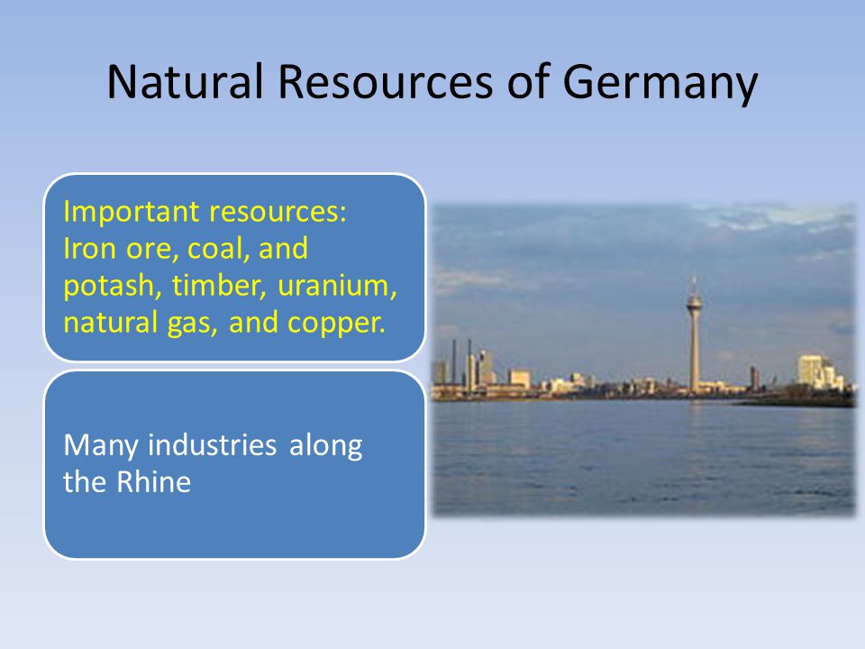 Natural Resources of Germany