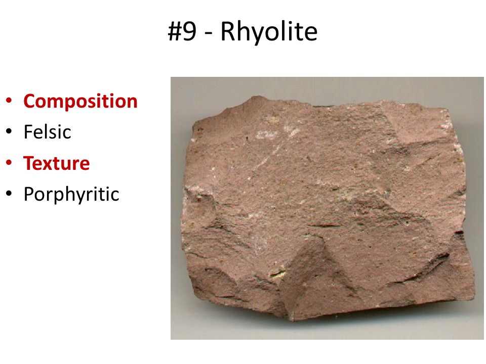 Identify Major Characteristics Of Different Rock Textures Ppt Download
