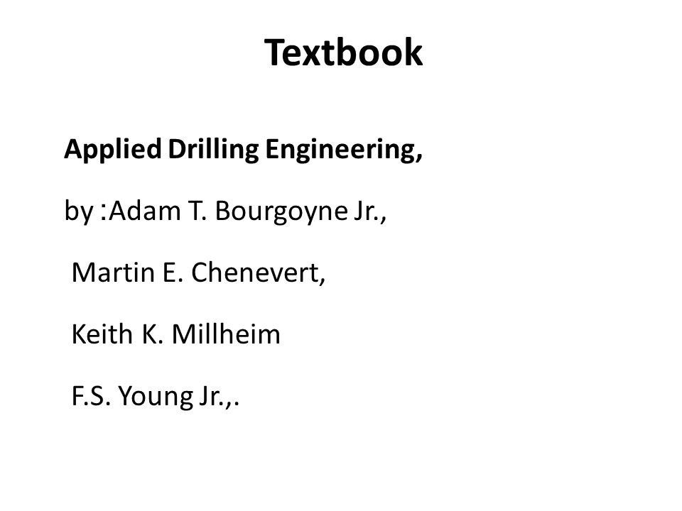drilling engineering manual