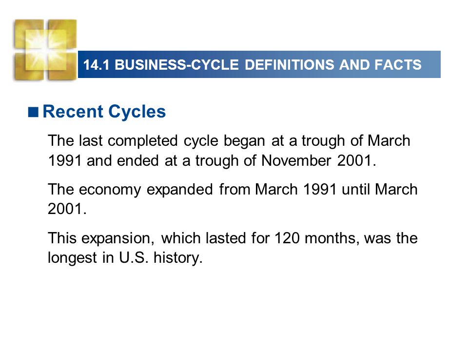 14.1 BUSINESS-CYCLE DEFINITIONS AND FACTS