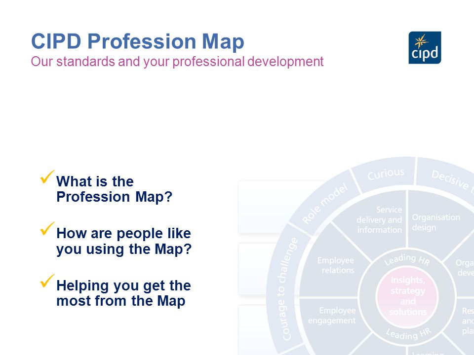 CIPD Profession Map What is the Profession Map