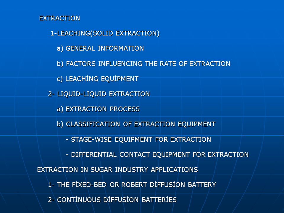 Extraction And Sugar Industry Applications Ppt Video Online Download