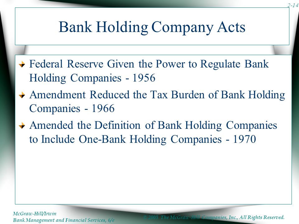 Bank Holding Company Acts