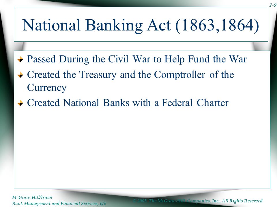 National Banking Act (1863,1864)