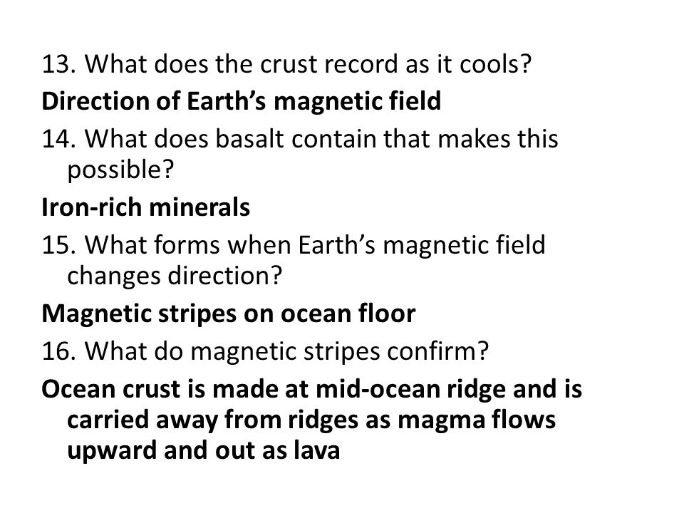 Lesson 2 Worksheet Seafloor Spreading Ppt Video Online Download