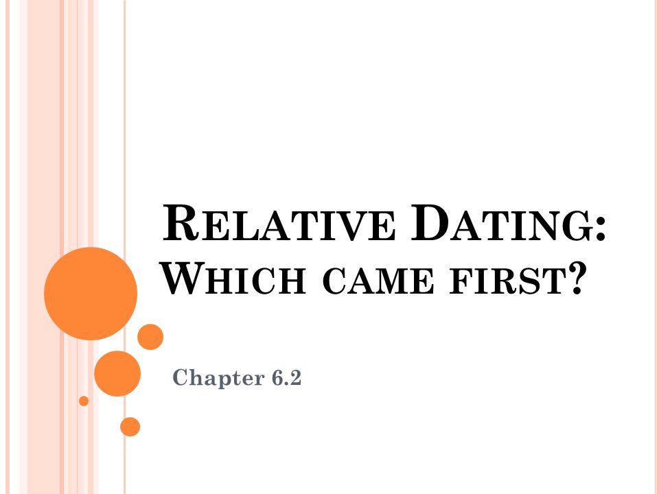 Relative dating answer key