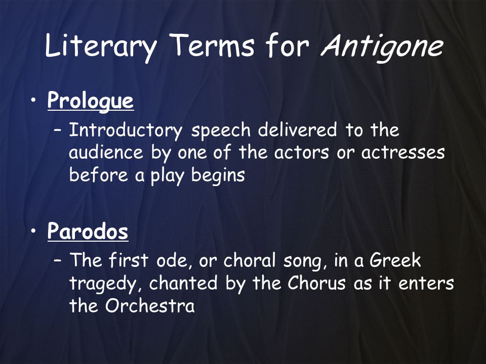 what role does the chorus play in antigone
