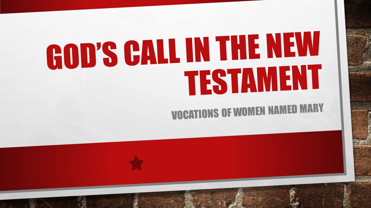 God’s call in the new testament