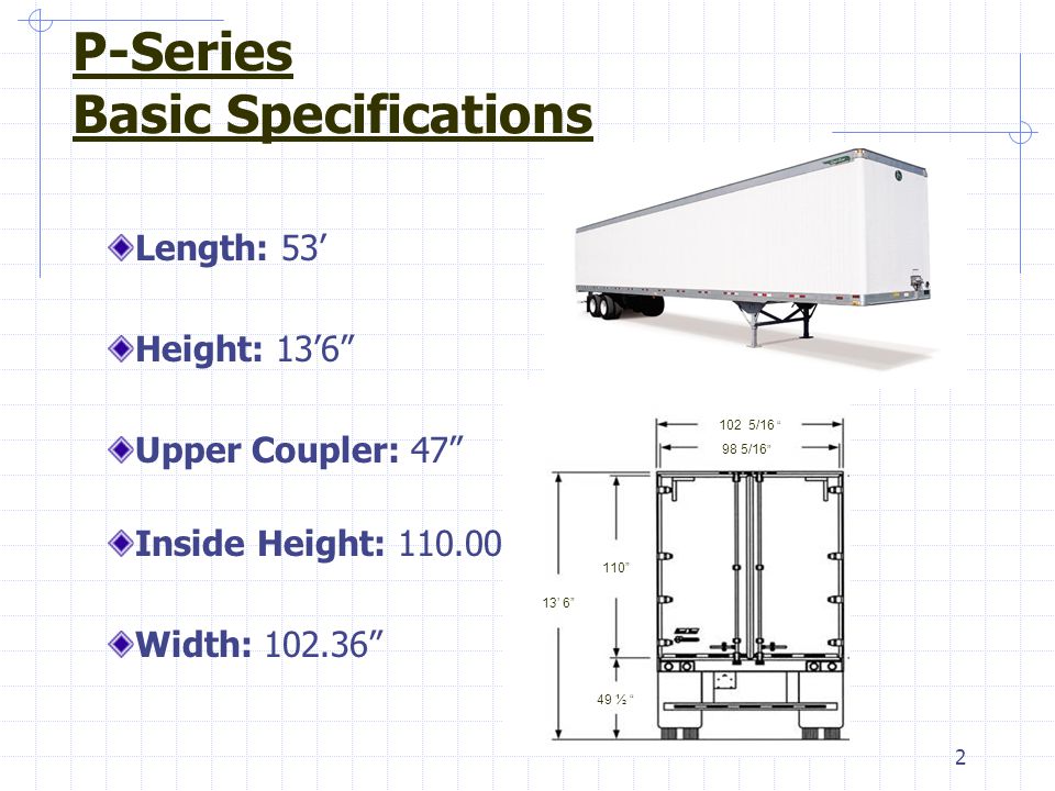 Dry Freight Van Trailer (P-Series) Smart Buyer's Comparison Guide - ppt  video online download