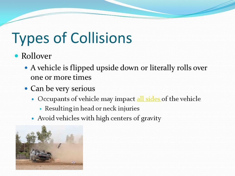 Types of Collisions Rollover