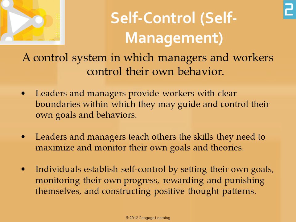 Self-Control (Self-Management)