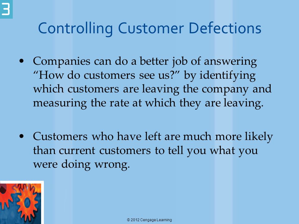 Controlling Customer Defections