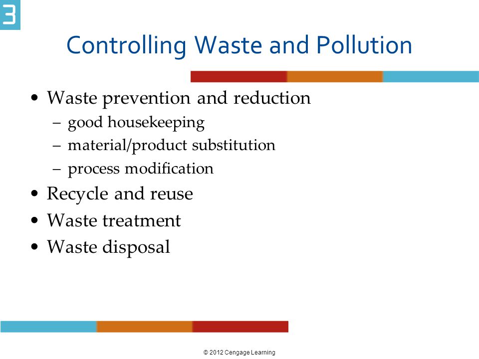 Controlling Waste and Pollution