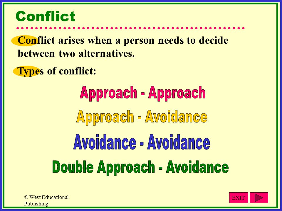 approach avoidance conflict definition psychology