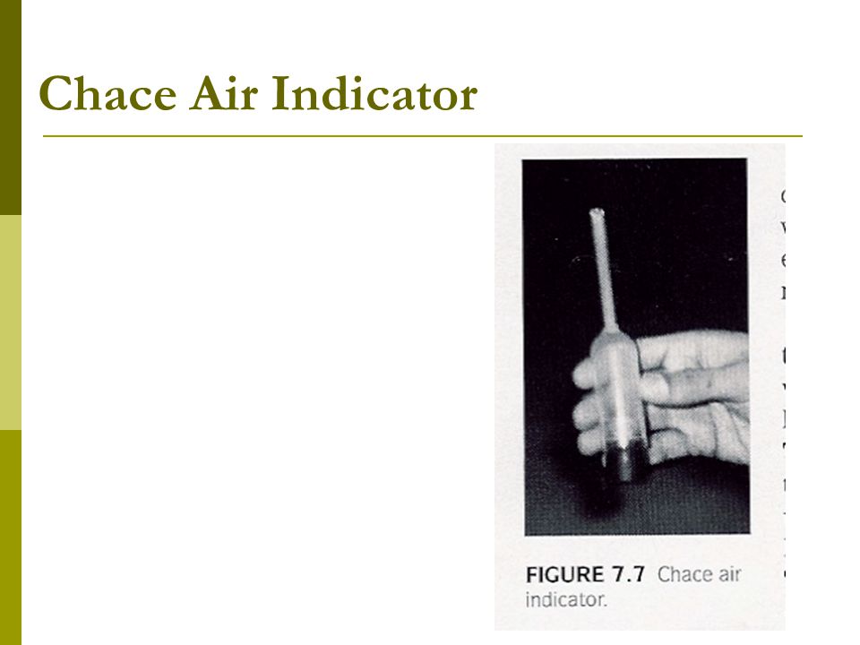 Chace Air Indicator