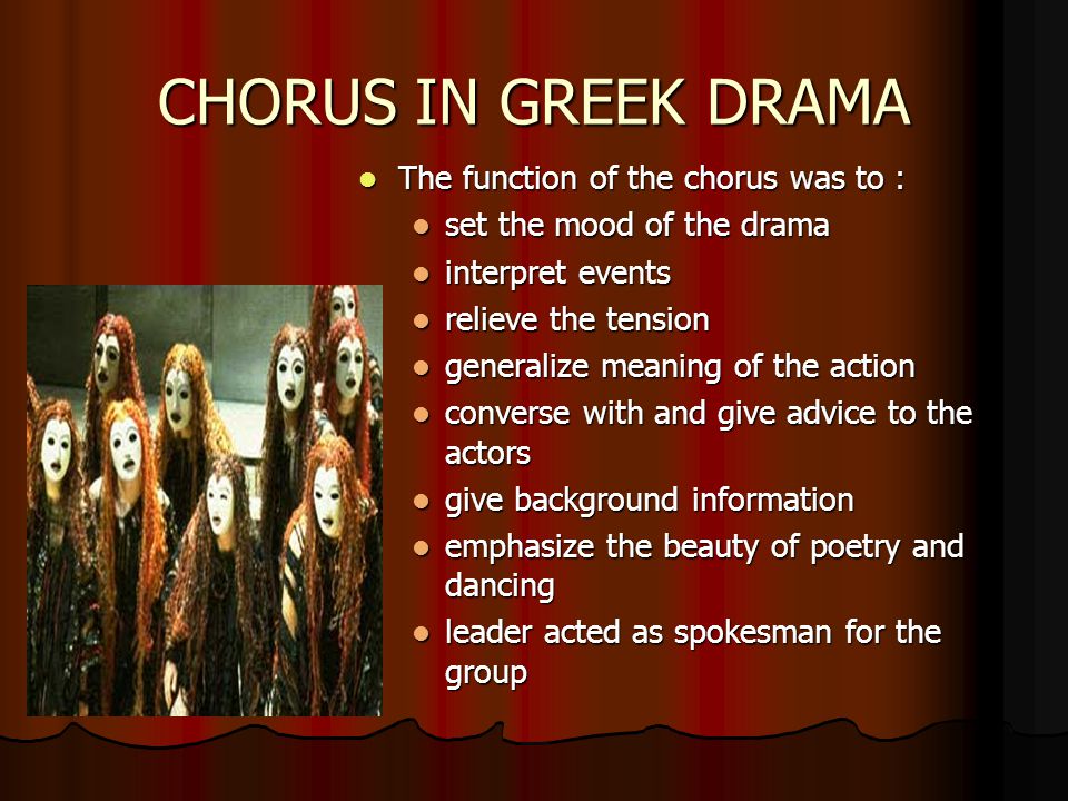what is chorus in drama