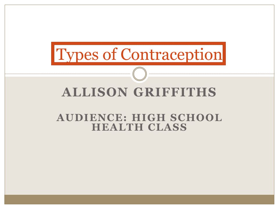 Types of Contraception