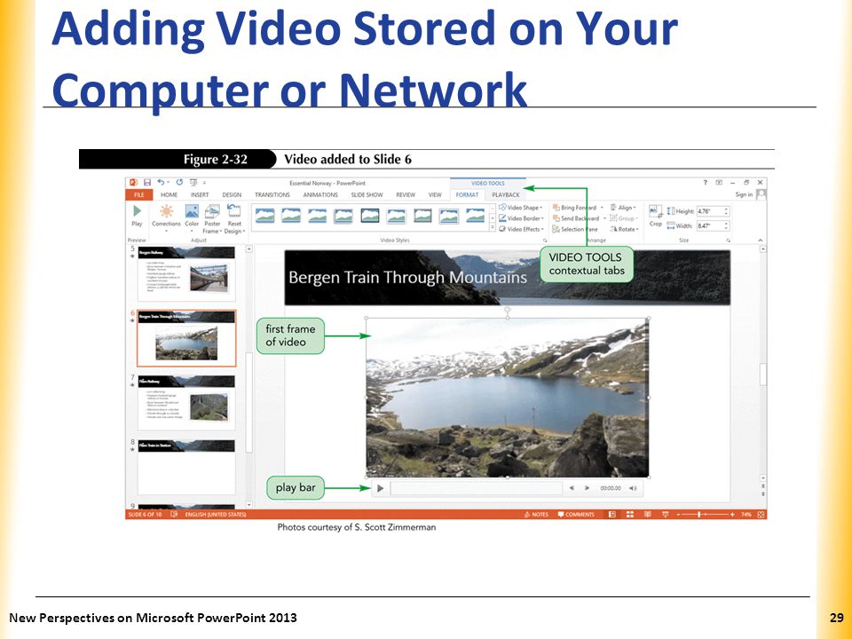 Adding Video Stored on Your Computer or Network