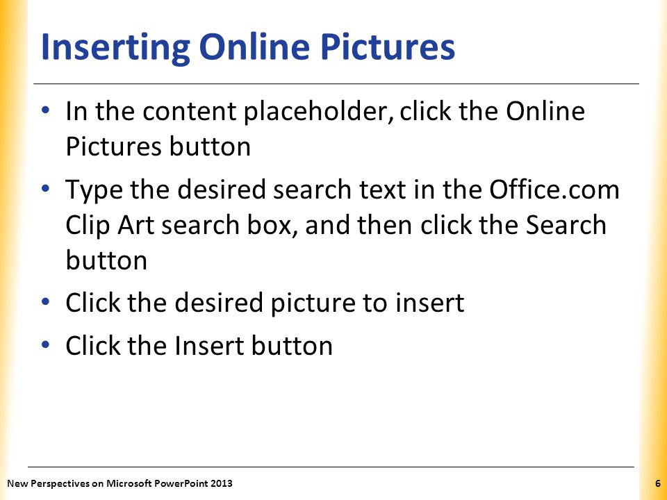 Inserting Online Pictures