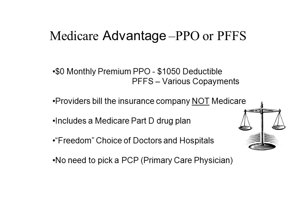 Medicare Advantage –PPO or PFFS