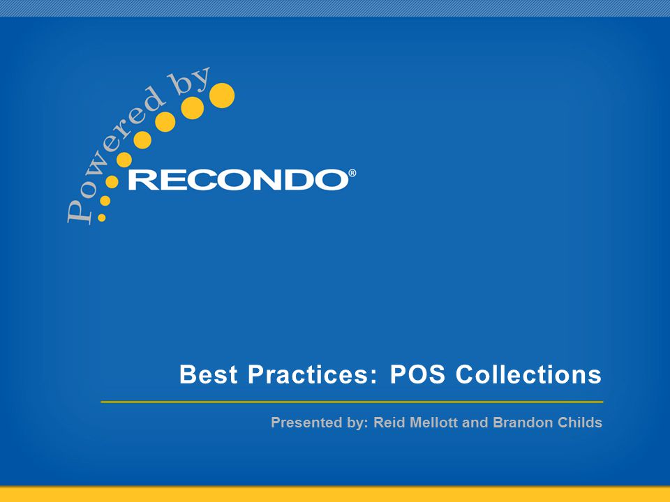 Best Practices: POS Collections