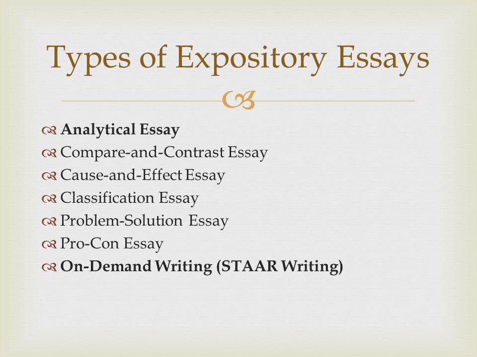 forms of expository writing