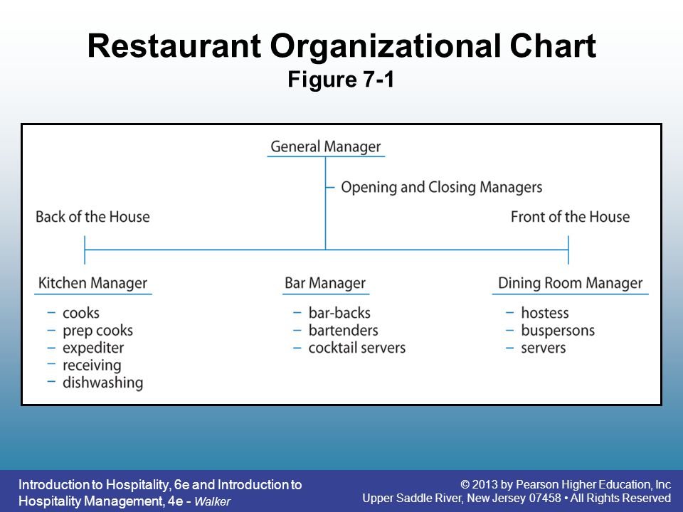 Restaurant Kitchen Organization Chart