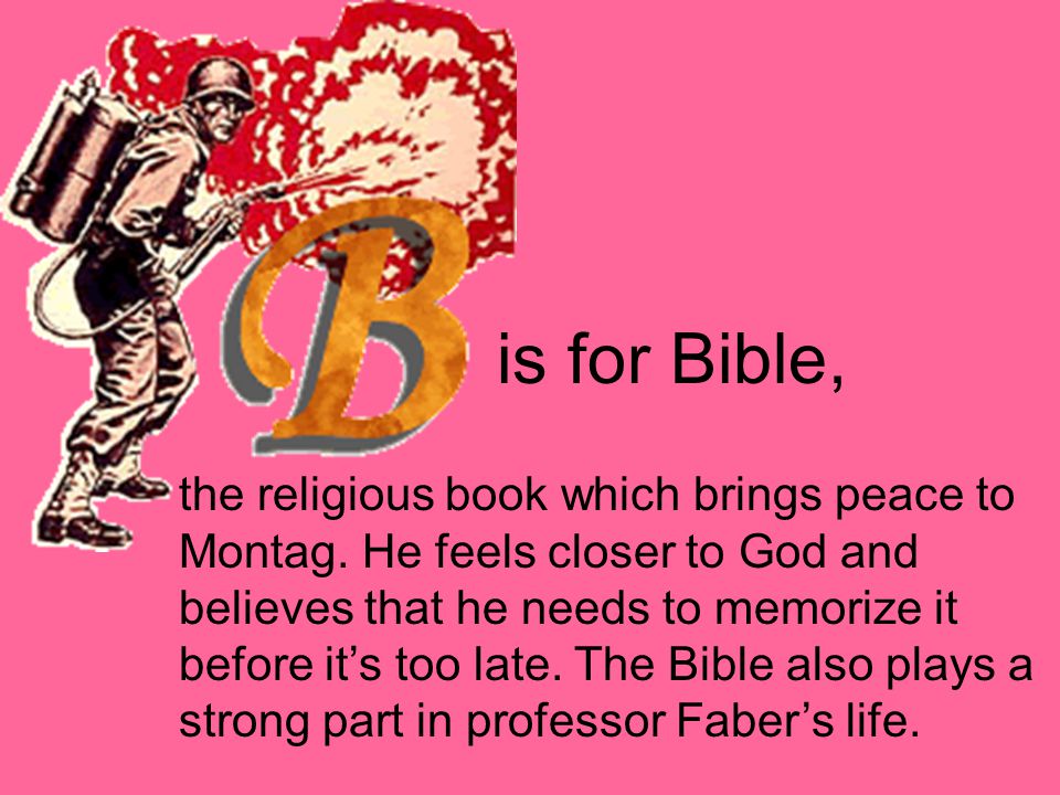 is for Bible,