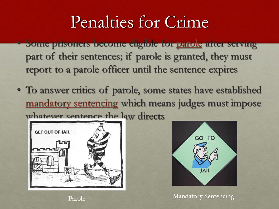 Penalties for Crime