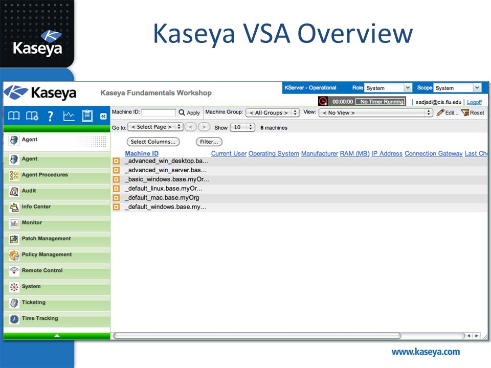 create a file using kaseya agent procedure