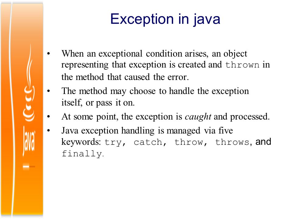 index exception handling exception in