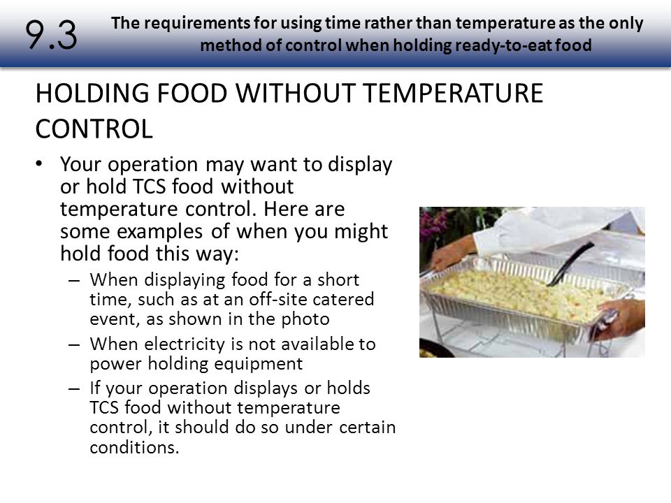 Time and Temperature Control (TCS) Food Guidelines