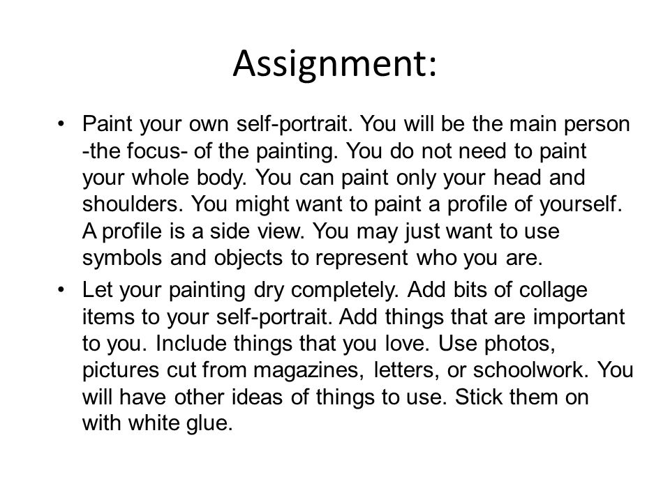 Assignment: