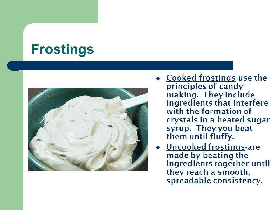 Frostings
