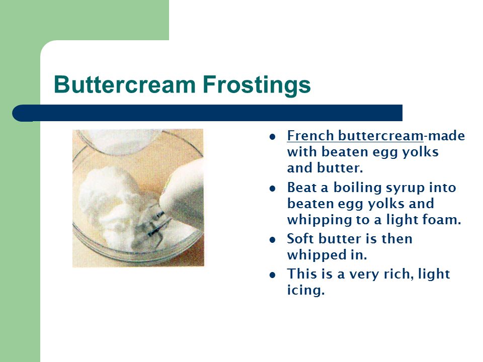 Buttercream Frostings