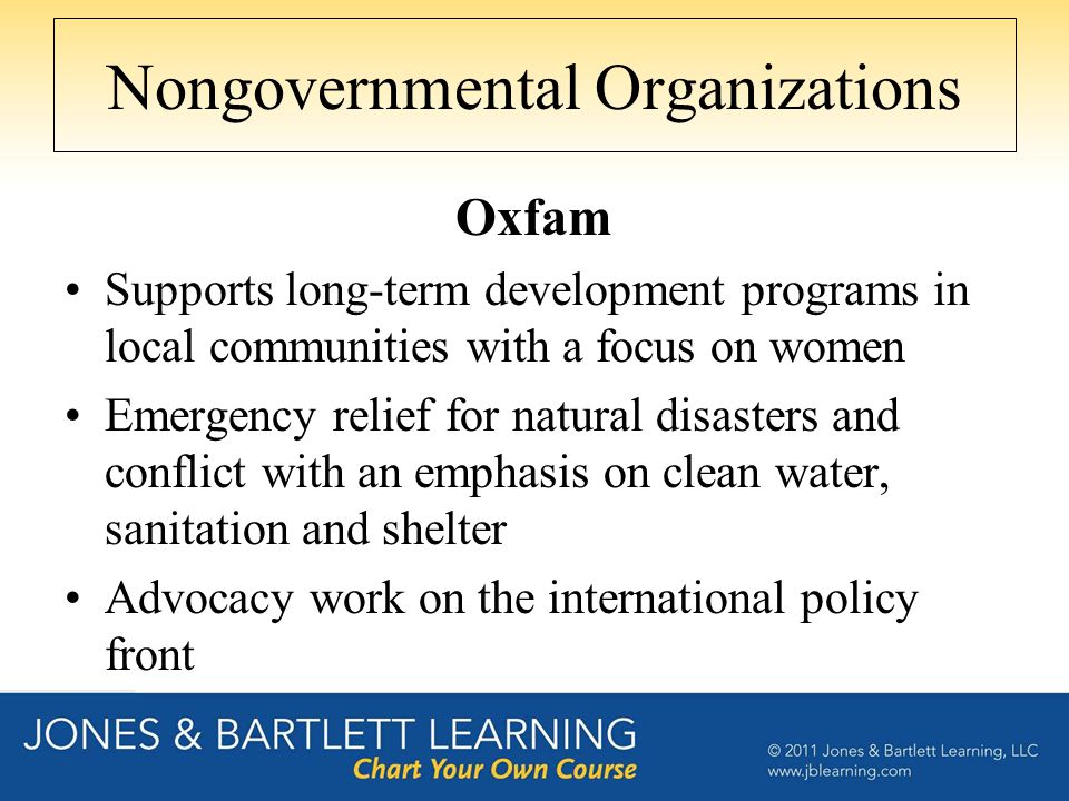 Nongovernmental Organizations