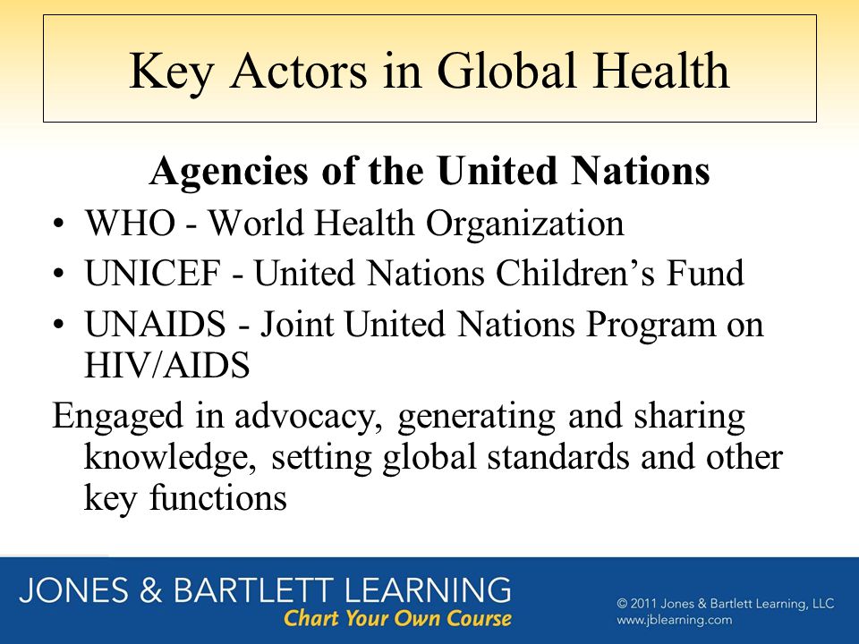 Key Actors in Global Health
