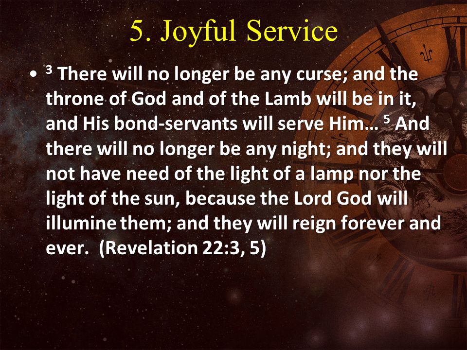 5. Joyful Service