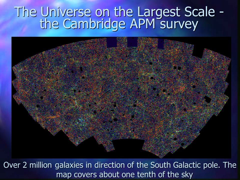 The Universe on the Largest Scale - the Cambridge APM survey