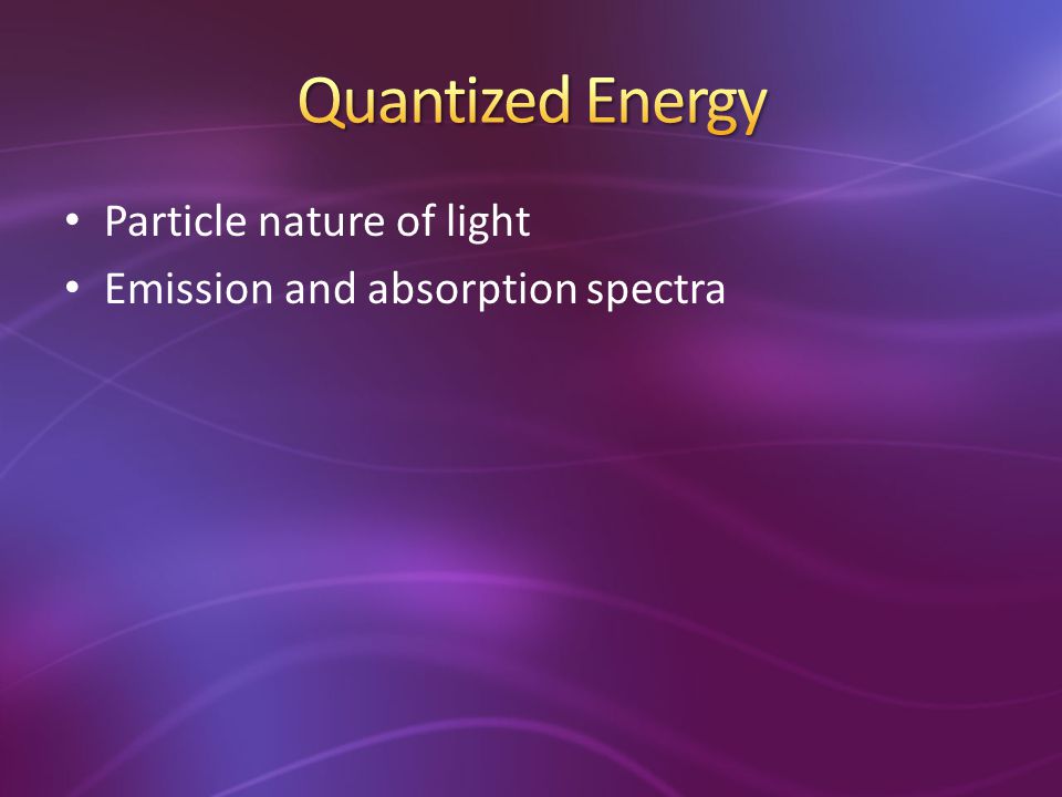 Quantized Energy Particle nature of light